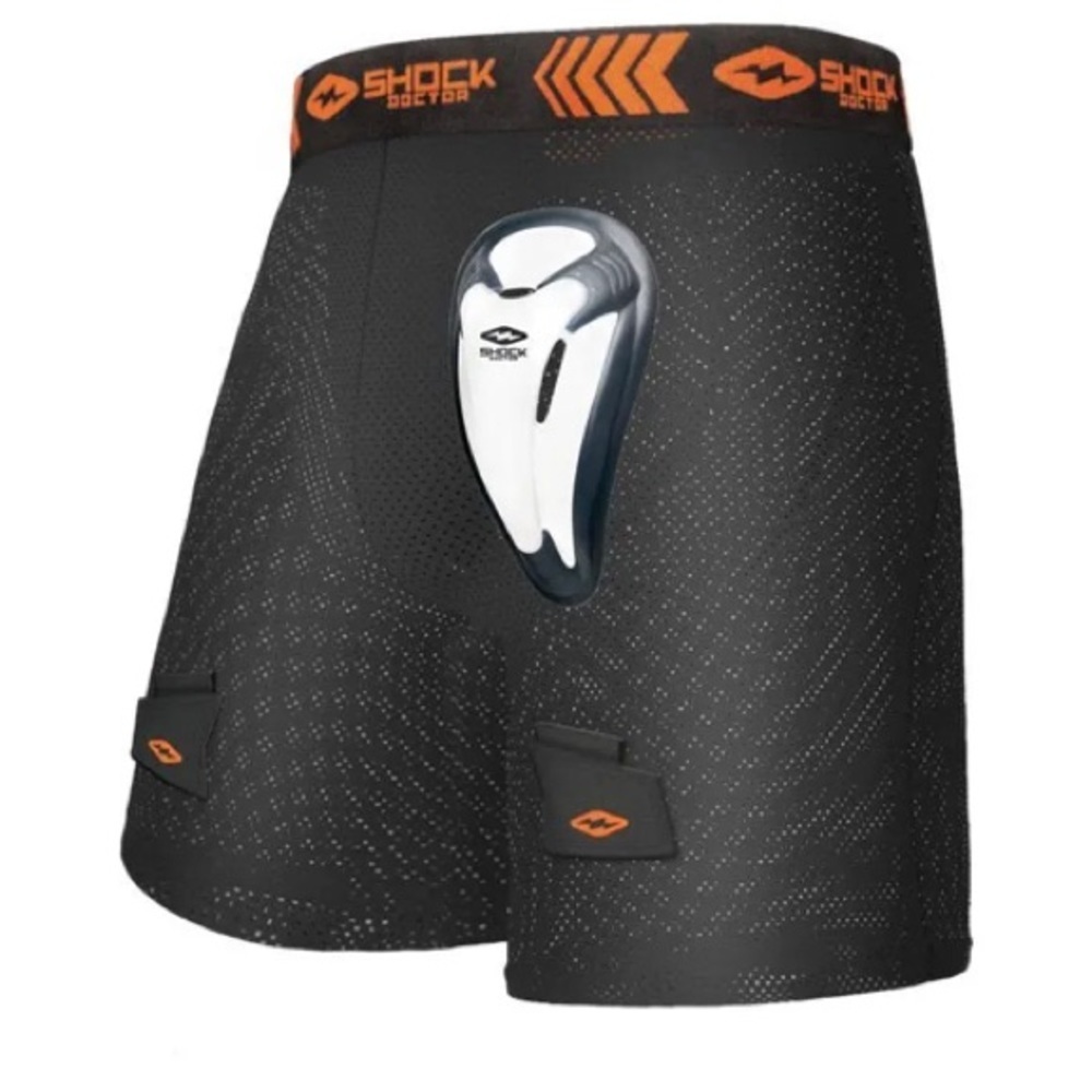 New - Shock Doctor Men’s Loose Hockey Shorts Supporter With Bioflex Cup. Large